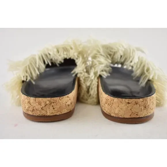 Chloe Kerenin Kilim Rug Tapestry Fringe Multicolor Slide Slip On Flat Sandal 36 - Picture 13 of 14